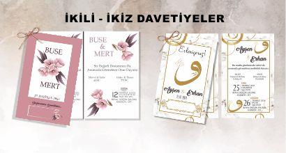 İkiz Davetiye modelleri 